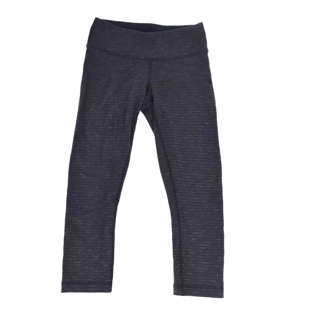Lululemon Gray Space Dye Cropped Leggings Womens 4
